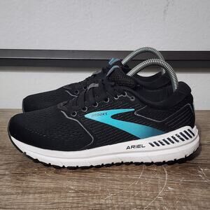 Brooks Ariel 20 Women's Athletic Walking Shoes Sneakers Size 7.5 Medium Black